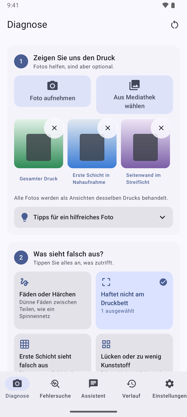 Auswählen, was falsch aussieht