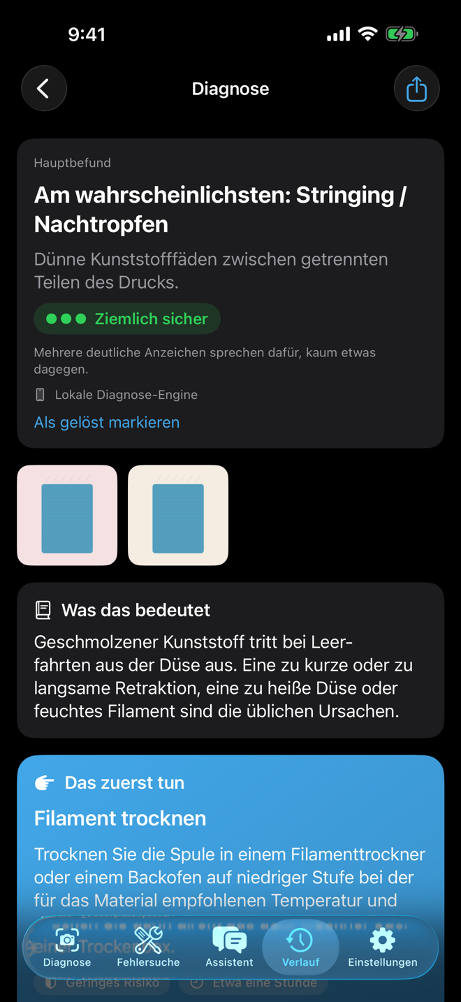 Print-Doctor-Ergebnis für Stringing